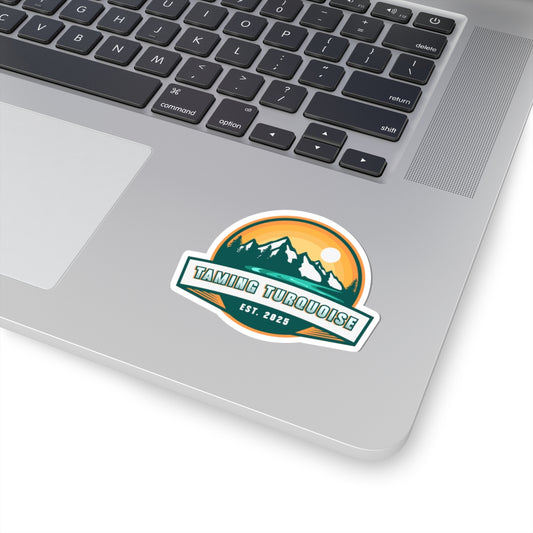 Mountain Adventure Kiss-Cut Stickers | Outdoor Enthusiast Décor, Travel Mementos, Laptop Stickers, Customizable Gift Ideas, Nature Vibe