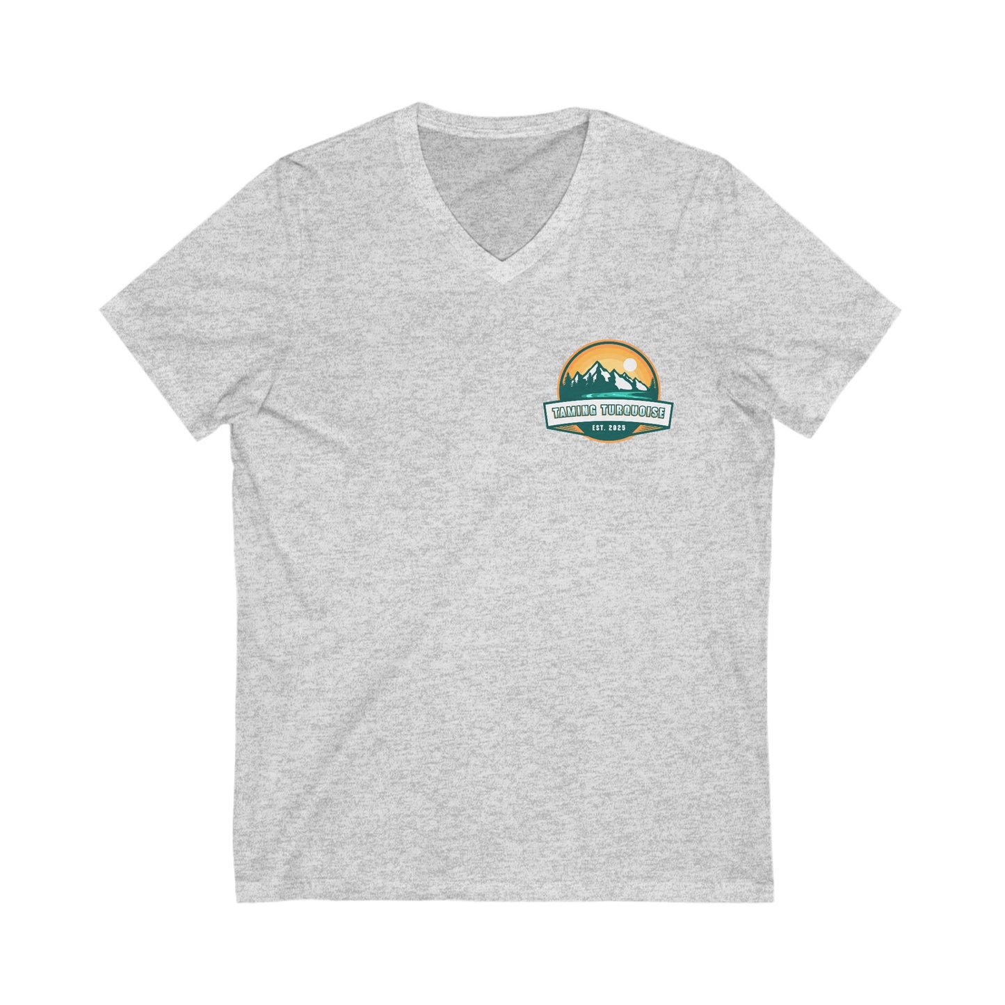 V-Neck Tee Be Brave Motivational T-shirt