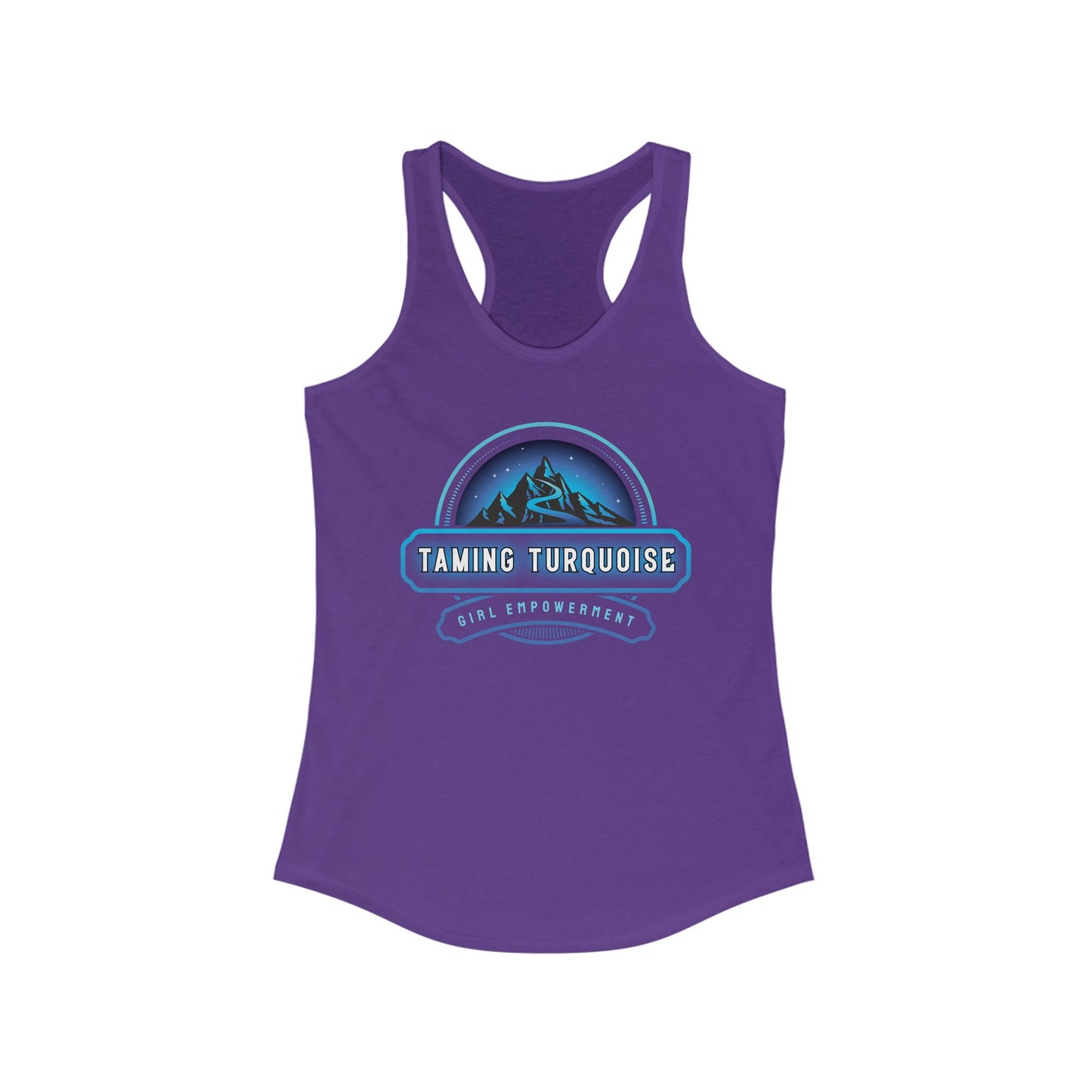 Turquoise Adventure Racerback Tank, Outdoor Activities Shirt, Fitness Apparel, Summer Sports Top, Gift for Hikers