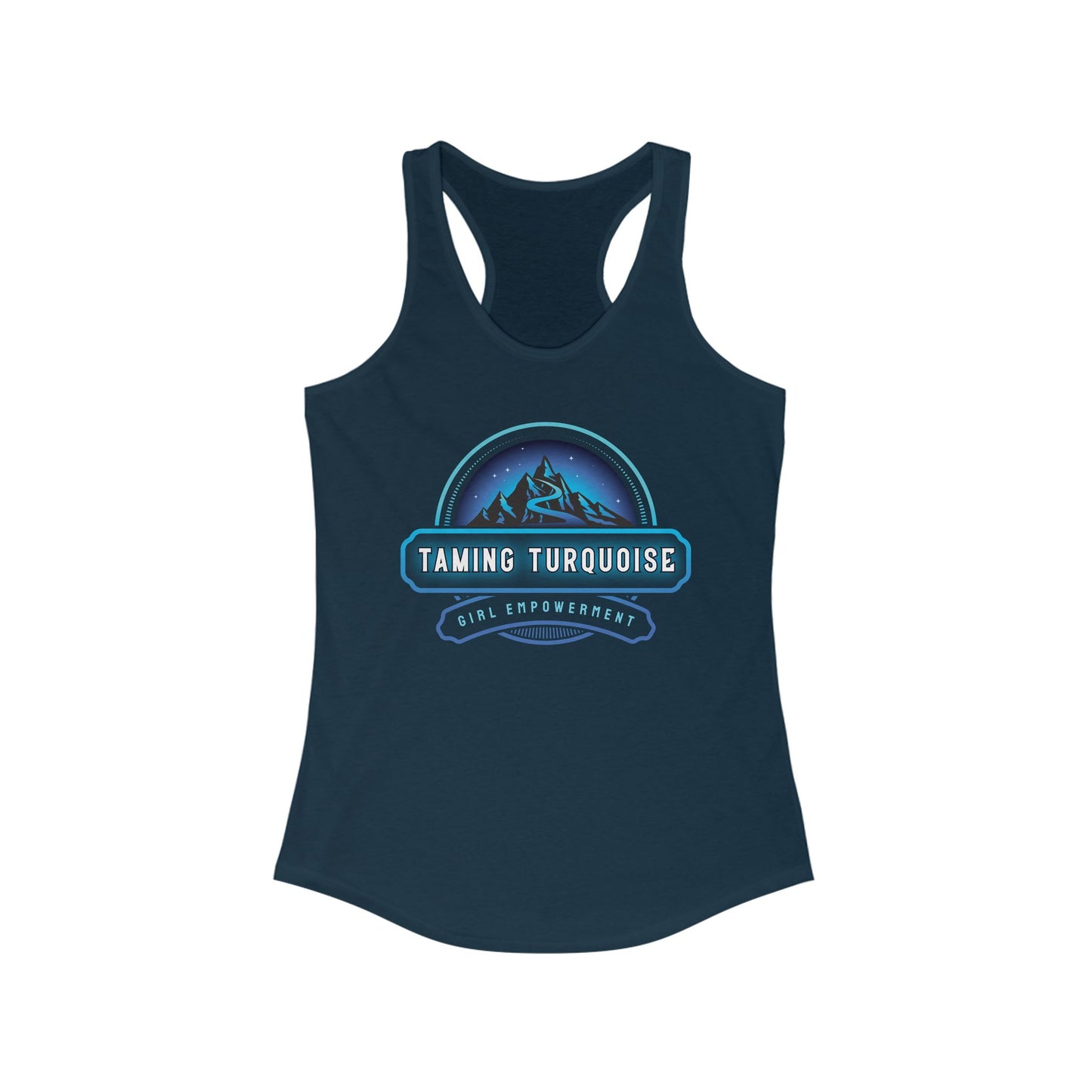 Turquoise Adventure Racerback Tank, Outdoor Activities Shirt, Fitness Apparel, Summer Sports Top, Gift for Hikers